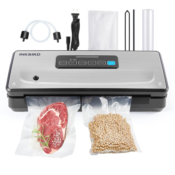Food Vacuum Sealer Machine 10-In-1 with Bag Storage(Up to 20FT)