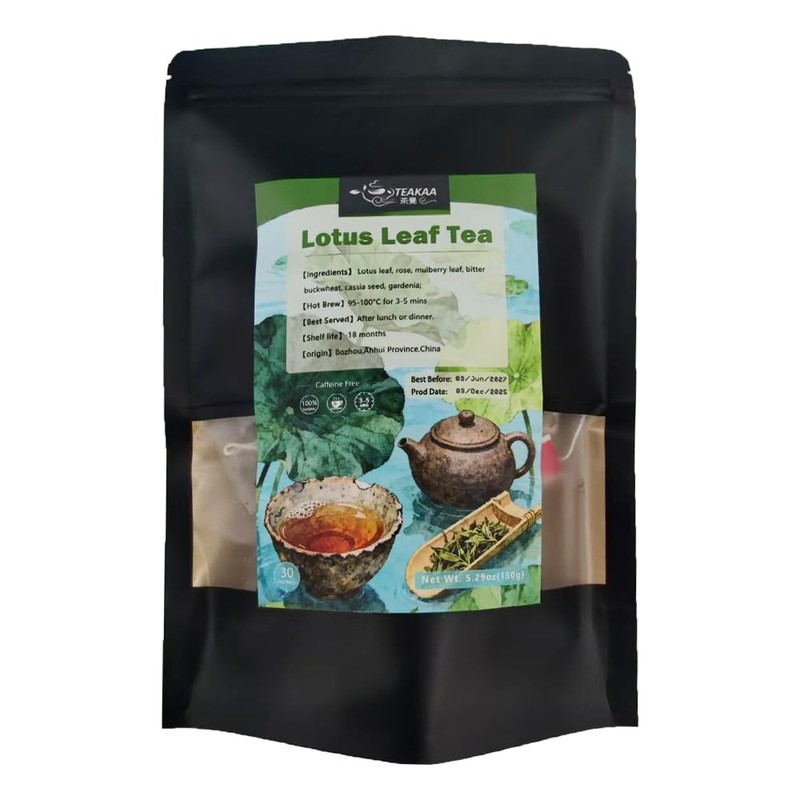 TEAKAA Lotus Leaf Tea | Traditional Chinese Lotus Leaf Herbal