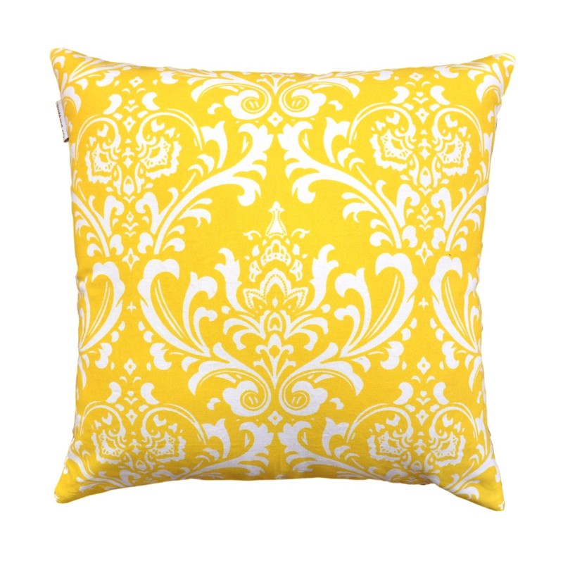 TreeWool (2 Pack Damask Accent Cushion Covers in Cotton Canvas