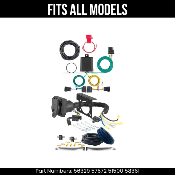 Curt For 07-10 Lincoln MKX 7 Pin Trailer Wiring Plug