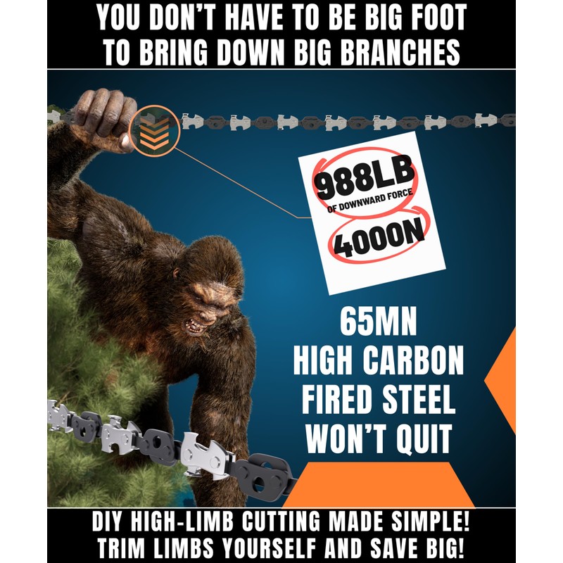 CAMPNDOOR High Limb Rope Saw 53 In - Zero Effort
