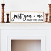 Just You Me And The Dogs Sign Wall Art Canvas