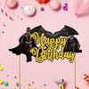 Seyal® Batmn - Decoración para tarta de feliz cumpleaños