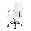 ZEM Silla de escritorio ZEM SE01 ergonómica blanca con tapizado