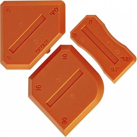 ZZRANYE Orange Caulking Tool Kit 3PCS, Silicone Finishing Tool Set with Multi-Edges for Sealing Grout, Caulk Smoothing & DIY Crafts, Reusable Caulk Remover Tools Sealant Finishing Grout Scraper