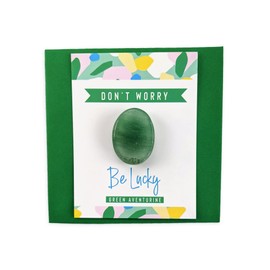 Green Aventurine Worry Stone Anxiety Relief Crystal Gift Luck Farewell Stocking Filler