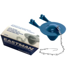 Pro Replacement Flapper Universal with Stainless Steel Chain Corrosion Resistant PVC + Toilet Leak Detector (Blue, Toilet Dam)