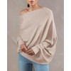 Imily Bela Batwing Boat Neck Sweaters for Women Spring Long