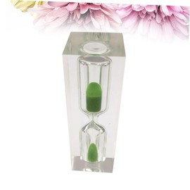 Mobestech Creative Sand Clock Timer Green Sandglass Decoration for Tooth Brushing Home Use Fun Countdown Tool for Easy to Design