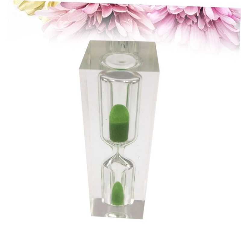 Mobestech Creative Sand Clock Timer Green Sandglass Decoration for Tooth