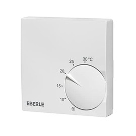 EBERLE Room Thermostat RTR-S 6721-6 Surface Mounted 5 to 30 °C, Active White