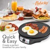 nutrichef Electric Crepe Maker & Griddle - Easy Clean Detachable