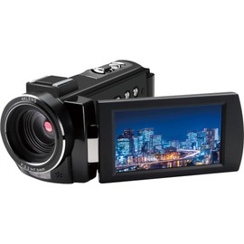 KEIYO AN-S093 4K Compact Camcorder, Small, Lightweight, Web Camera, Japanese CMOS Sensor, 30x Digital Zoom, Image Stabilization, 13 Megapixels CMOS Camera Resolution, Night Vision, USB Charging, SD