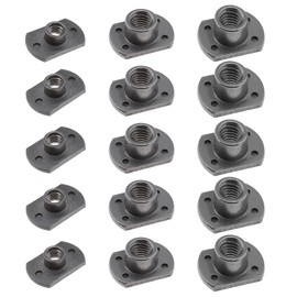 Be In Your Mind 15pcs Weld Nuts M6 M8 M10 Tab Base UNC Carbon Steel Machine Screw T-Shaped 2&4 Projection for Furniture Vehicles Caster and Industry Machine