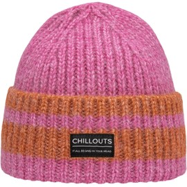 CHILLOUTS Unisex Cooper Hat Beanie, Pink/ Orange