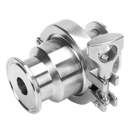 DERNORD Sanitary Check Valve - One Way Flow - 1.5" Tri Clamp Style, Stainless Steel 304, FKM Gasket (3/4 Inch Tube OD)