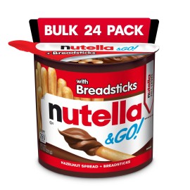 Nutella Go Hazelnut Spread Snack Cups with Breadsticks Pack of 24