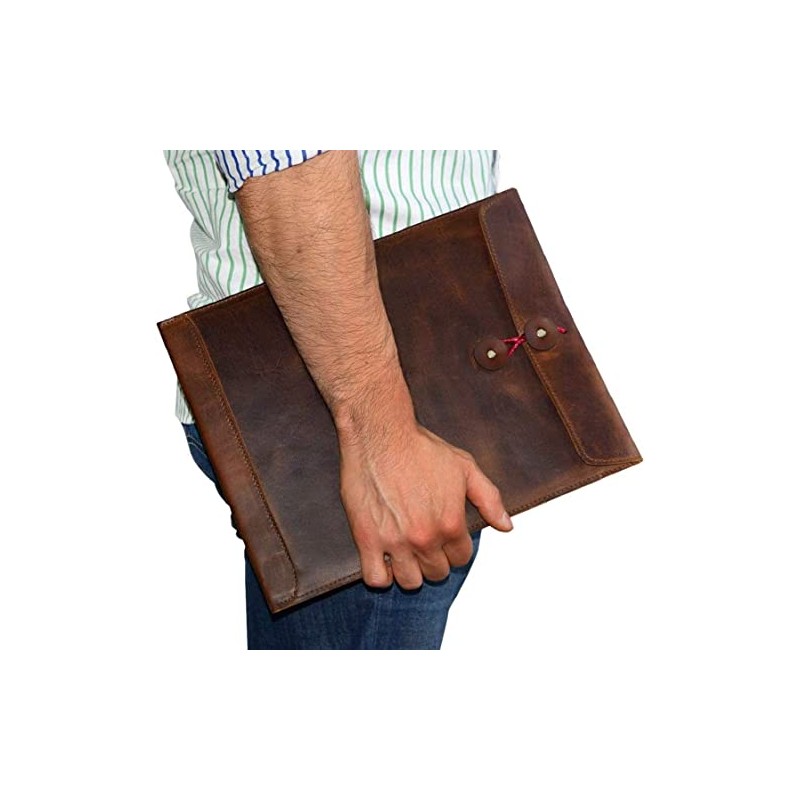 Handmade Full Grain Leather Document Holder & Portfolio Envelope Document