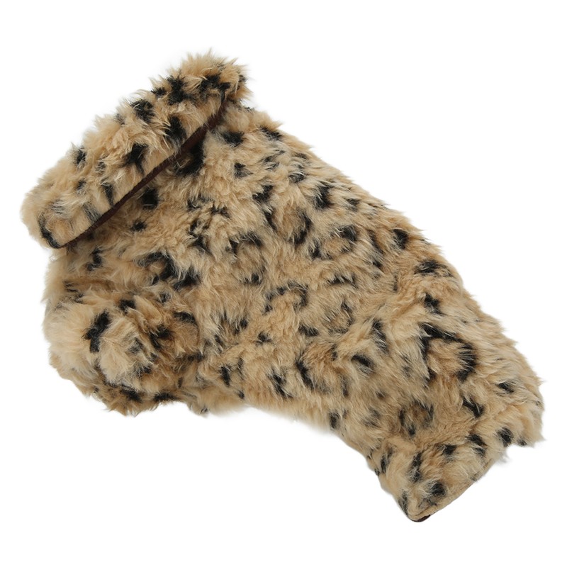 Pet Leopard Print Cloak Cute Retro Stylish Puppy Plush Jacket