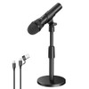 FIFNE USB/XLR Dynamic Microphone for Podcast Recording, Studio Handheld Mic