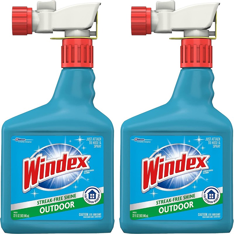 Windex Outdoor Window and Glass Cleaner for Hose Ammonia Free,