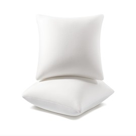 AM AEROMAX 16 ×16 Pillow Insert (Pack of 2) Memory Foam Throw Pillow Insert Sham Square for Decorative Cushion Bed Couch Sofa without Deform After Longtime Use