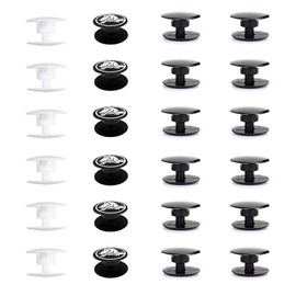 COZERI 24 Buttons for Crocs - Shoe Plugs with 16 mm Diameter, Plastic Rivets and Pins for Crocs and Similar Shoes, Replacement Buttons for Shoe Repair and Decoration