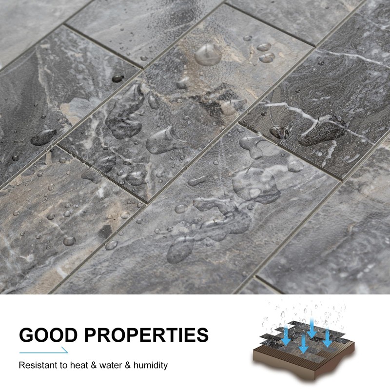 V-MOZZA 10-Sheet Peel and Stick Backsplash, Peel and Stick Wall