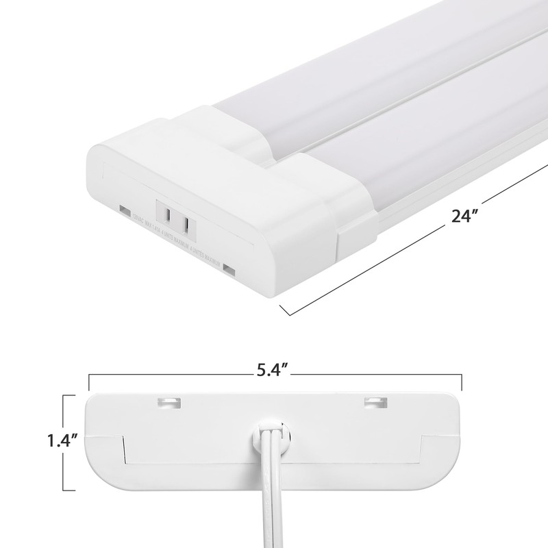Maxxima 2 ft. Utility LED Adjustable Shop Light Fixture -
