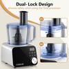 COOKLEE Food Processor, 600 Watts, 6 Functions Electric Food Chopper