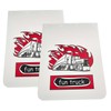 BST BSSP 2PCS Universal 24"x30" Mudflaps, White Straight Splash Guard