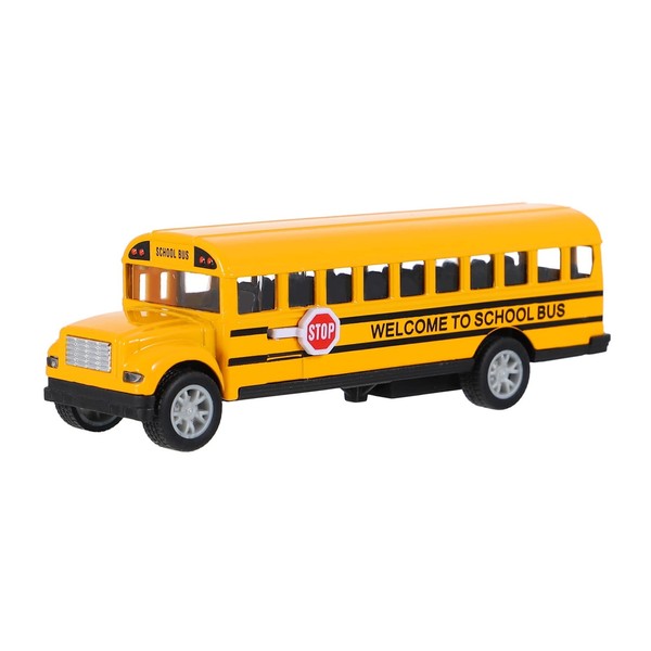 Garneck 32 Diecast Model Bus with Opening Doors - Yellow