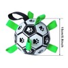 AIXXCUVQ Pet Soccer Ball with Straps Interactive and Fun Durable