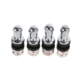 4Pcs Válvula De Aluminio De Plata del Neumático De Coche De Los Vástagos Cubierta De Vavel De La Rueda del Casquillo Herramientas De Reparación De Automóviles Metal Valve Stem