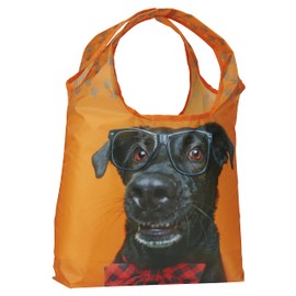 O-WITZ Reusable Grocery Bags | Vibrant Tote Bag For Groceries, Gym, Beach Gear, Toys & More | Washable Design With Large Handles For Maximum Convenience | Folds Into A Small Pouch, Dog Glasses