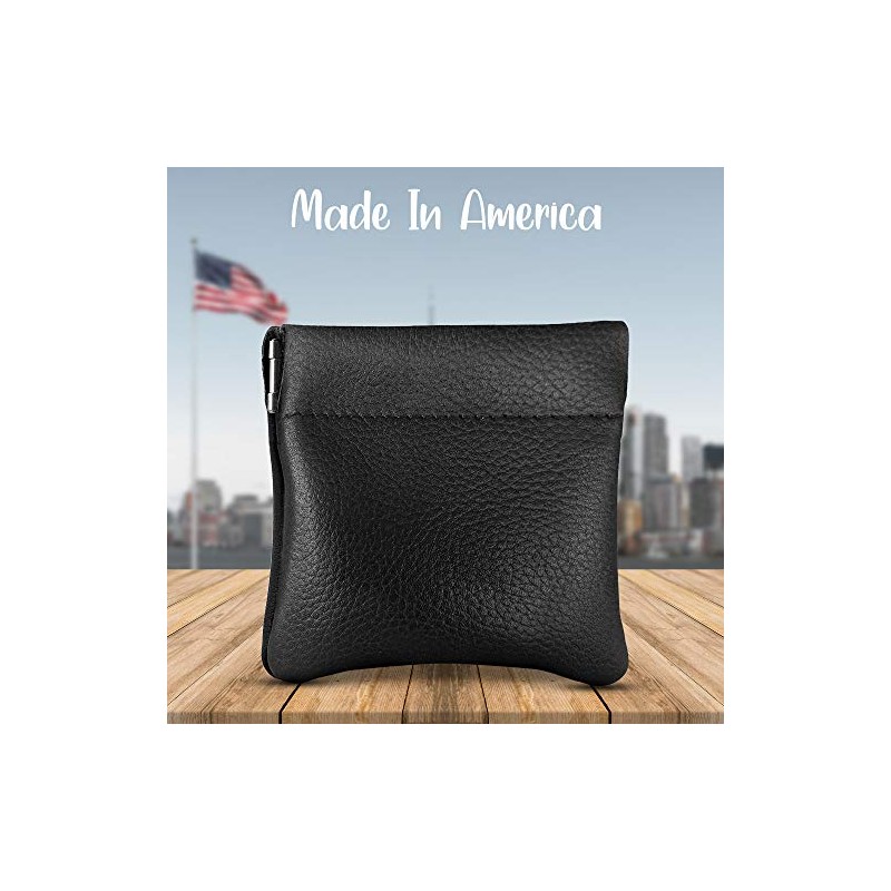 Monedero clásico a presión, de cuero, para hombre de Nabobb,
