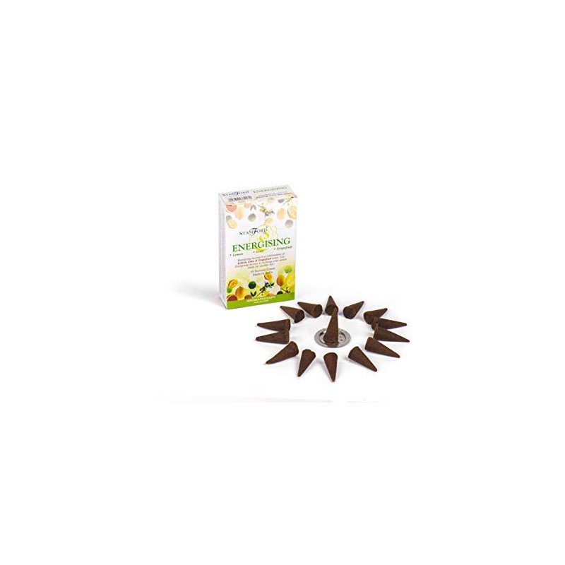 STAMFORD INC 37217 Energising Aromatherapy Cones, 15 Cones x 12