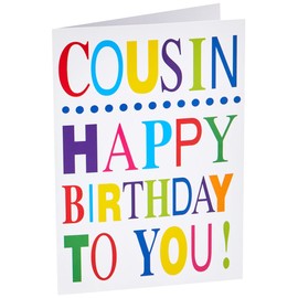 Piccadilly Greetings A10715 Traditional Birthday Card Cousin,blue ,7 x 5 inches