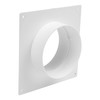 HVAC OV 4" inch Plastic Straight or Flexible Pipe Flange