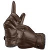 Aegend Leather Gloves for Men, Soft Warm Lining Full Hand