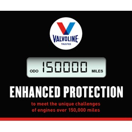 Valvoline High Mileage 150K with Maxlife Plus Technology Motor Oil SAE 5W-30 1 QT, Case of 6