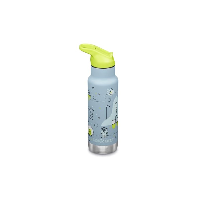 Klean Kanteen Kinder Isolierflasche, 355ml, Edelstahl, Flip Sport Cap mit
