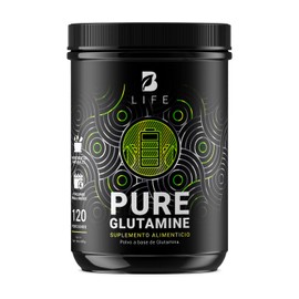 B Life Glutamina Micronizada 600 Gramos | 120 Servicios para Entrenamiento, Recuperación Muscular y Bienestar Integral