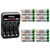 Kastar 16-Pack AAAJ 1.2V 1000mAh Ni-MH Battery and CMH4 Charger