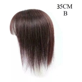 Waostar Fleco Peluquín Largo Topper Cabello Doble Clip Coronilla