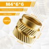 KWJEIULSOQ 120pcs Threaded Inserts for Plastic, M4 Heat Set Insert