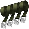 Pack of 4 Tie Down Straps, 2.5 m Lashing Straps