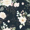 BaoHArtHome Floral Wallpaper Paper Peel and Stick Contact Paper Removable