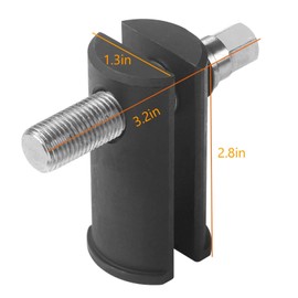 Lausixy Neck Bearing Race Puller, Universal Heavy Duty High Strength Steering Neck Bearing Race Remover for 1‑1/8in to 2‑5/8in ID Races