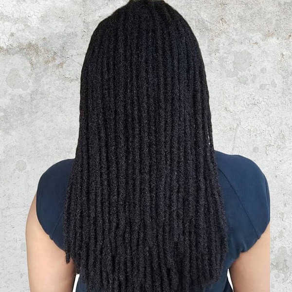 0.4cm Width Loc Extensions Human Hair, Thin Dreadlock Extensions 10